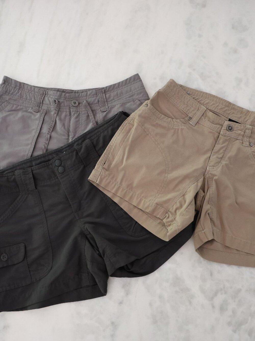 Lot of 3 - The North Face Kuhl Women's Outdoor Hiking Athletic Shorts Size 4 6